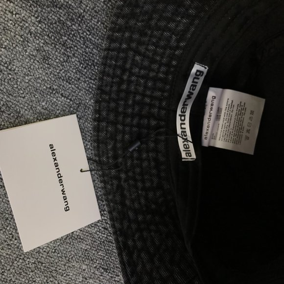 Alexander Wang DENIM BUCKET HAT WITH LOGO main image 4